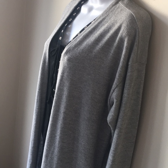 Forever 21 Long Gray Cardigan - Picture 3 of 6